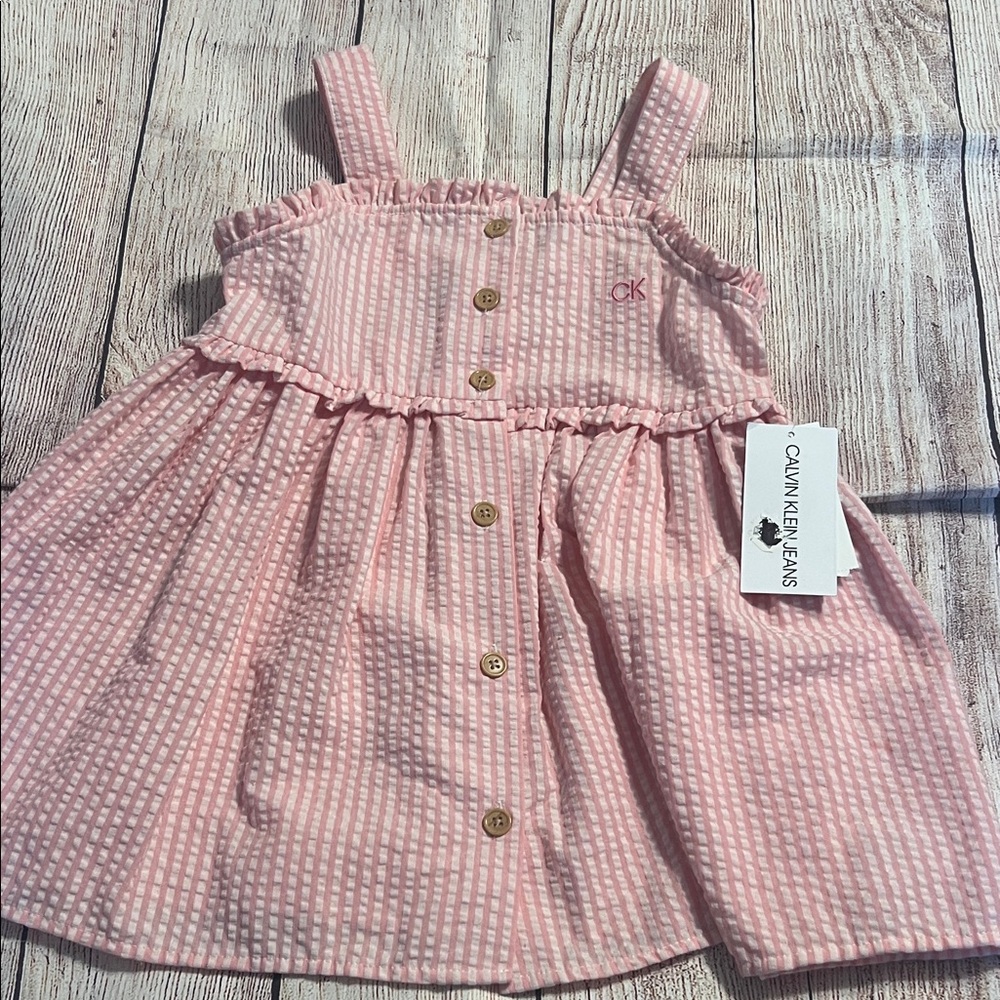 Calvin Klein Light Pink Kids Dress
